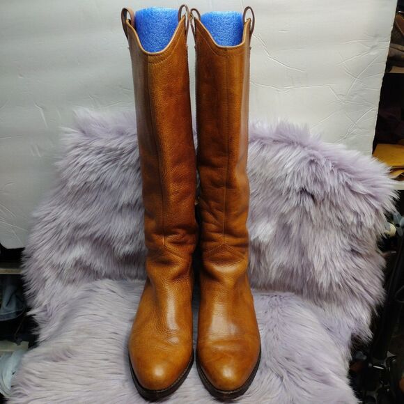 Louise Et Cie Tall Leather Riding Equestrian Boots Womens Size 8.5 Brown - Picture 3 of 9